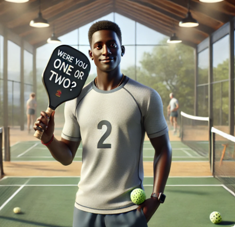 AI image of a pickleball player