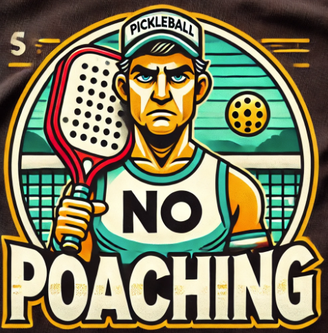 pickleball player with a poaching opinion