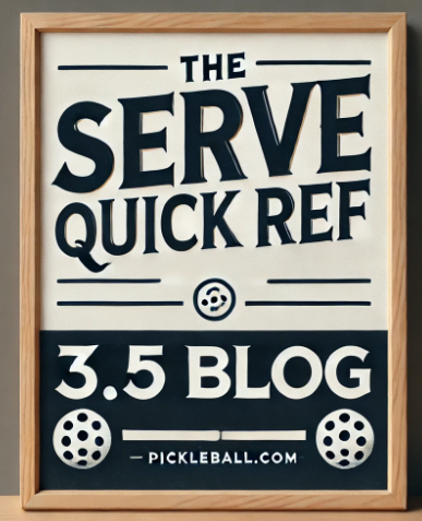 AI image of a sign for the serve quick reference