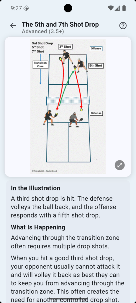pickleball app scenario