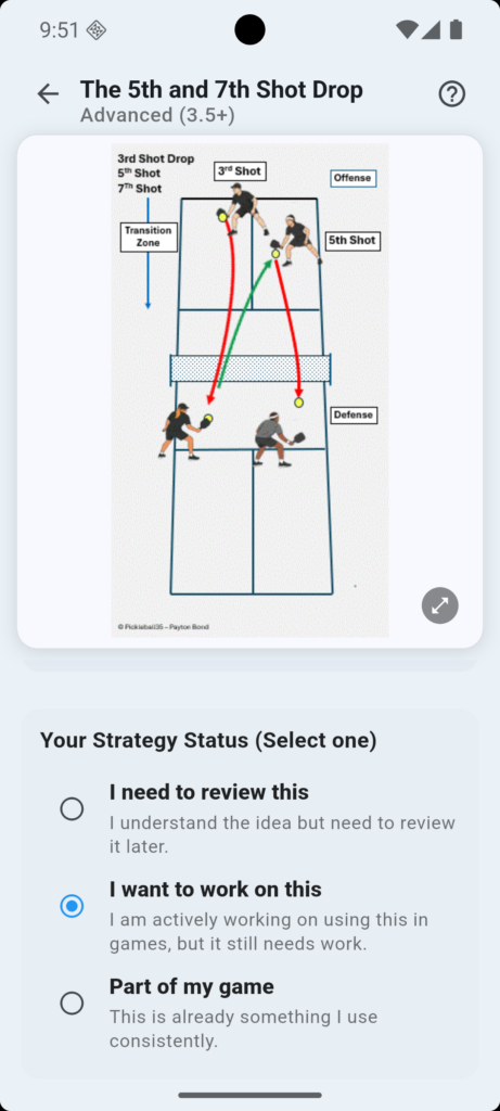 pickleball app status