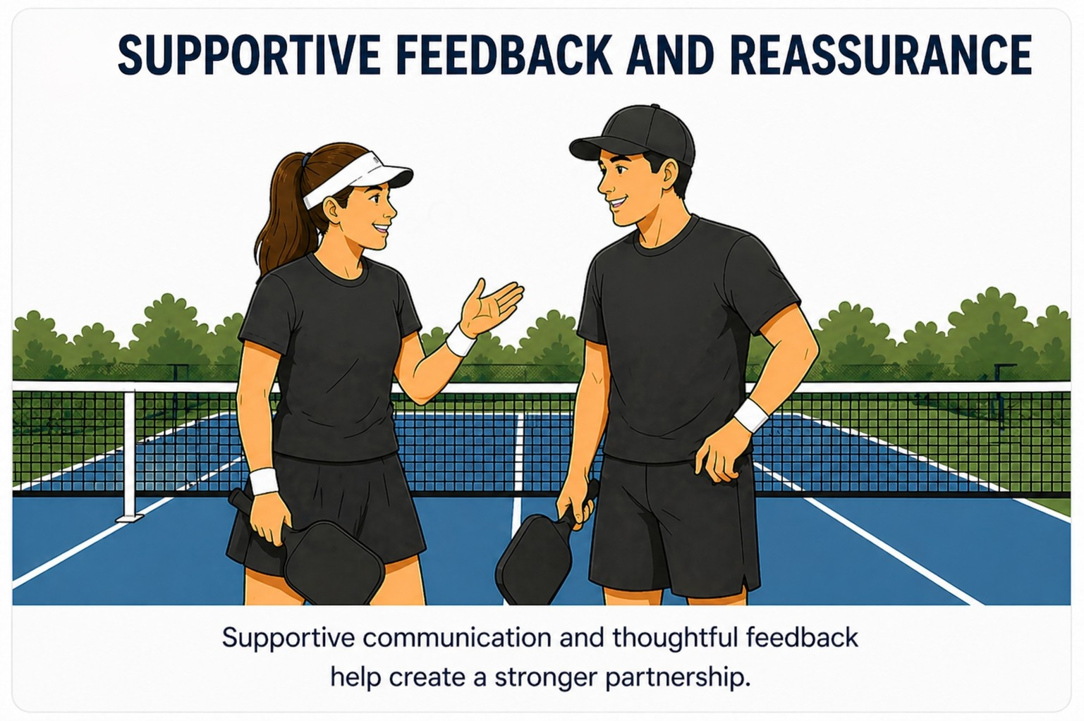 Offering Feedback pickleball strategy diagram